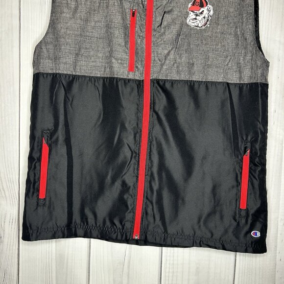 Champion UGA Georgia Bulldogs Full-Zip Golf Vest Men’s Size L Lightweight - Picture 3 of 9